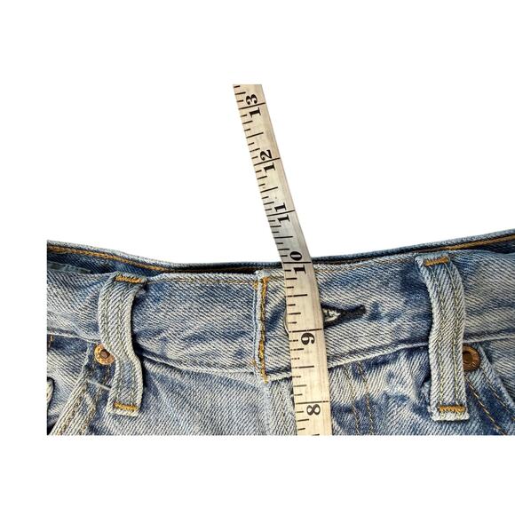 Levis Premium 501 Button Fly Cut off Shorts Light Wash  Size 27 - Picture 5 of 8